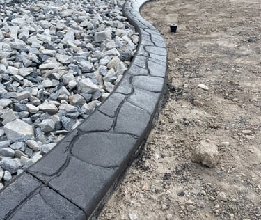 Stamped Curbing