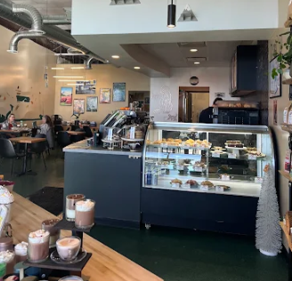 Ordering area at AffoGatto Coffee