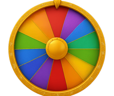 Colorful wheel of fortune.