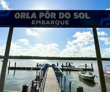 Orla Pôr do Sol Aracaju Sergipe