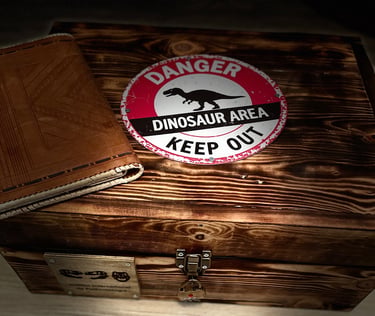 escape box mallette dinosaure