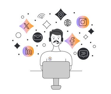 Simplify contact us mascot