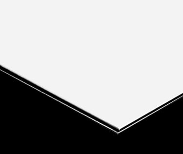 Aluminium enduit blanc