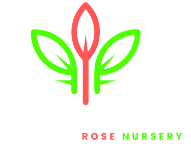 a logo for a small rose garden nursery