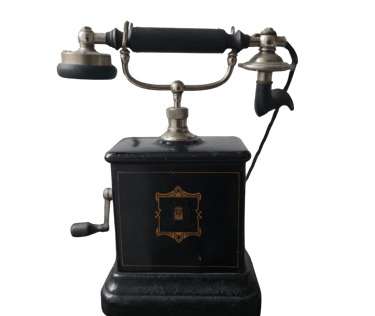 hand crank vintage telephone