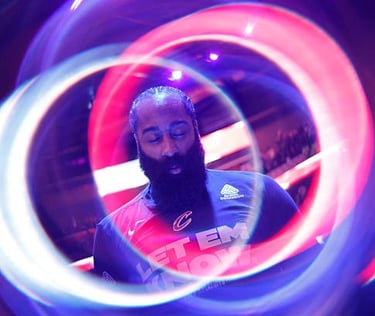 James Harden during pre-game of game 1 during the Cavaliers and Pistons playoff match-up (May 5, 2026)