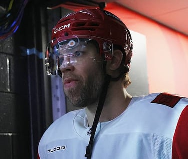 May 9, 2026: Taylor Hall of the Carolina Hurricanes in a playoff game against the Philadelphia Flyers