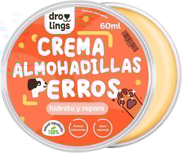 Droolings Crema Almohadillas Perros y Gatos Bálsamo Protector 100% Natural para Patas y Nariz