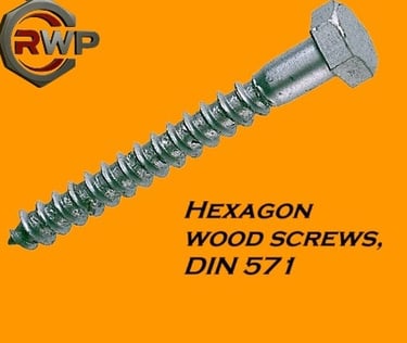 DIN 571 Hexagon Wood Screws