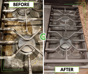 gas stove cleaning