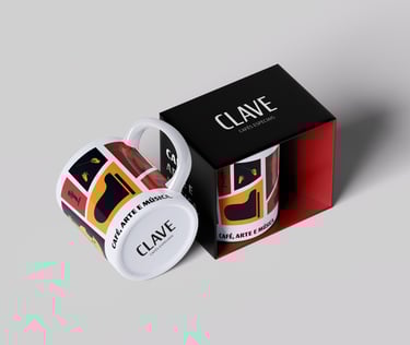 clave cafés @nemachadodesign identidade visual cafeteria