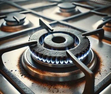 Dirty gas burner