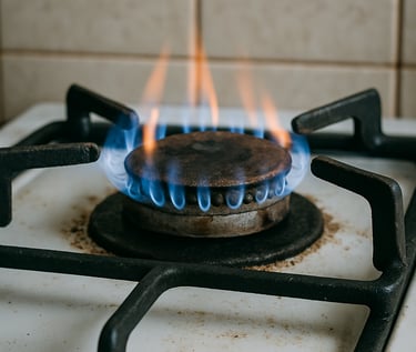 gas burner that needs service