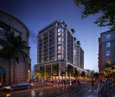 Cora Merrick Park in the night I Margarita Rosa Budina