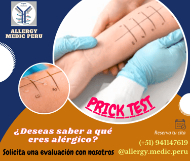 Alergia Peru, PrickTest Peru, Alergia niños, Allergy Medic Peru.