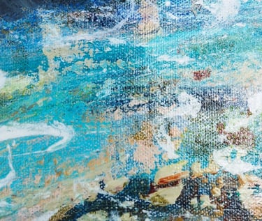 Ebbs and Flows, 30 x 30 cm, acrylic on canvas, £65