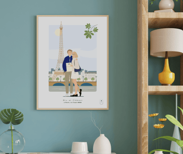 Illustrations personnalisées qui captent vos plus beaux moments en famille ou entre amis
