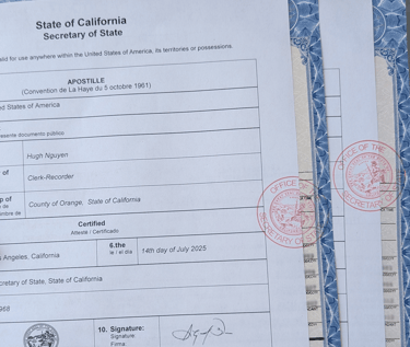 California Secretary Of State Apostille
