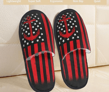 Nautical-themed slip-ons
