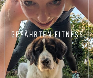 Fitness Übung mit Hund