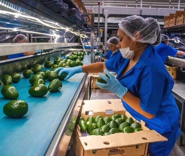 Empacado de aguacates