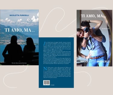 Copertina fronte e retro romanzo Ti Amo, ma...