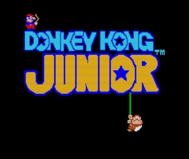 Donkey Kong Junior Title Screen