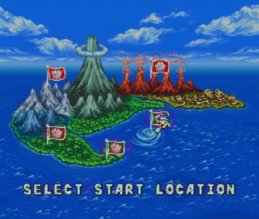 Joe and Mac Returns Map Screen