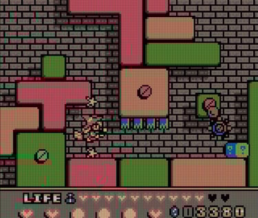 Magical Chase GBC Stage Four Wood Blocks