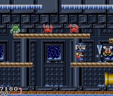 Mario Bros. GBA Plucking POW Block