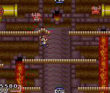 Mario Bros. GBA Lava Background