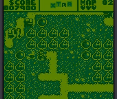 Mr. Do Game Boy - Clever "coloring"