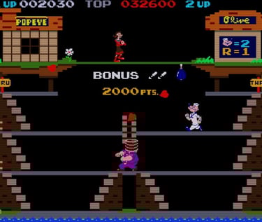 Popeye Arcade Bucket-head Bluto