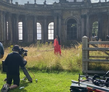 Esther Stapleton-Stone BBC Songs of Praise in Trentham Gardens