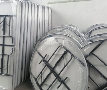 Venta de Mesas Plegables para Eventos Fiestas del Sol Mobiliario www.sillasymesasfiestasdelsol.com