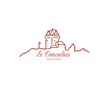 Logo de notre Bar brasserie vue mer à saint-malo "le Cancalais " représentation de la Tour Solidor
