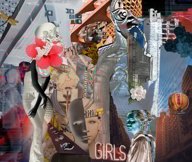 a woman's head and shoulders are shown in this picture