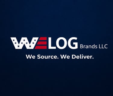WELOG Brands LLC equipment sourcing and logistics company - We Source. We Deliver.