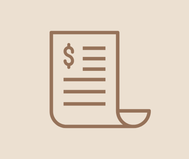 paper document with a dollar sign on it