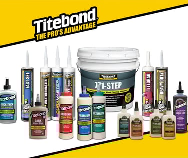 Titebond klijai ir hermetikai