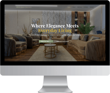 a computer screen shot of a website homepage created by design studio liora lab