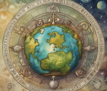 Close-up of hands holding a zodiac wheel, symbolizing guidance and insight.