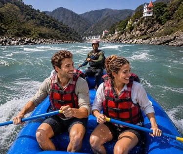 Water Rafting in the Ganges in Rishikesh-India