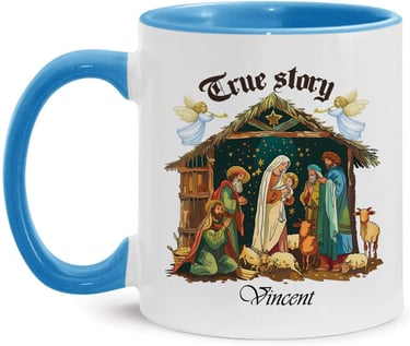 Personalized Nativity coffee mug