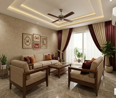 3d visualization living room