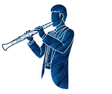 Clarinetista - imagem com direitos autorais