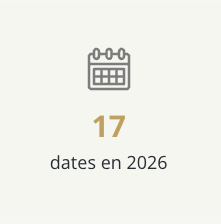 17 dates en 2026