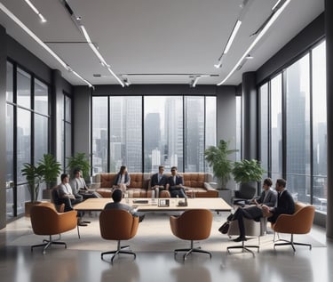 A person is writing on a clear glass or transparent board with colorful markers, including orange and blue. The writing is a mix of text and diagrams, with words like 'key', 'leadership', and 'talent'. The person's hand and a portion of their sleeve are visible, suggesting a casual setting, possibly in an office or educational environment. The focus is on the writing and the action of using the marker.