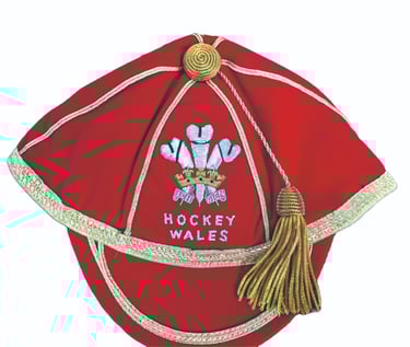 Hockey Wales Honours Cap with Wire trims
