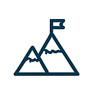 a mountain top with a flag on it